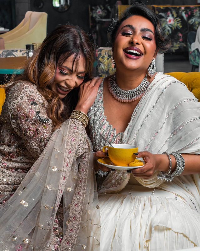 Two models in ethnic wear